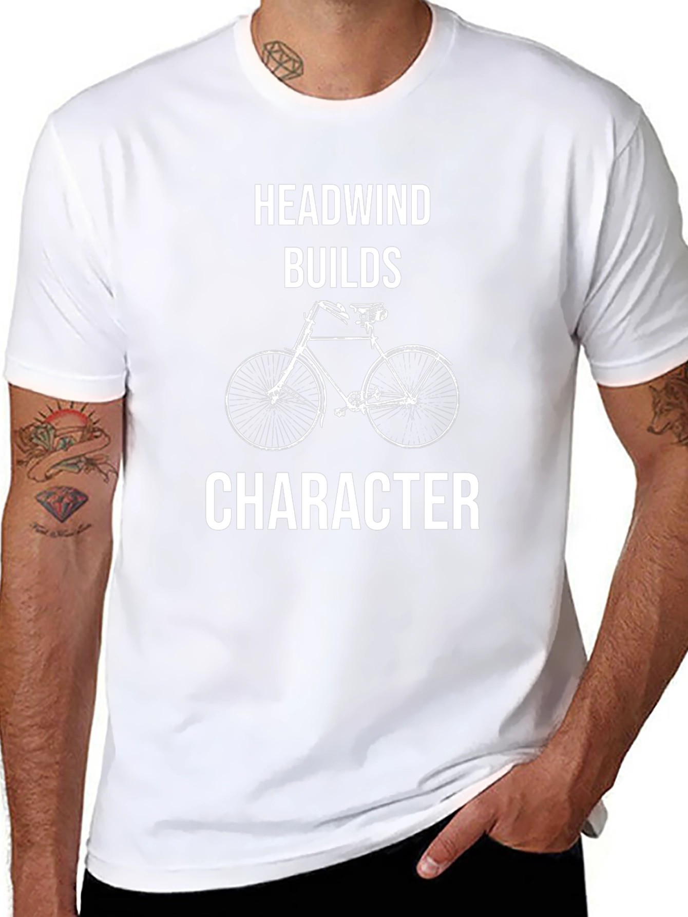 Headwind Builds Character Bike Graphic Tee