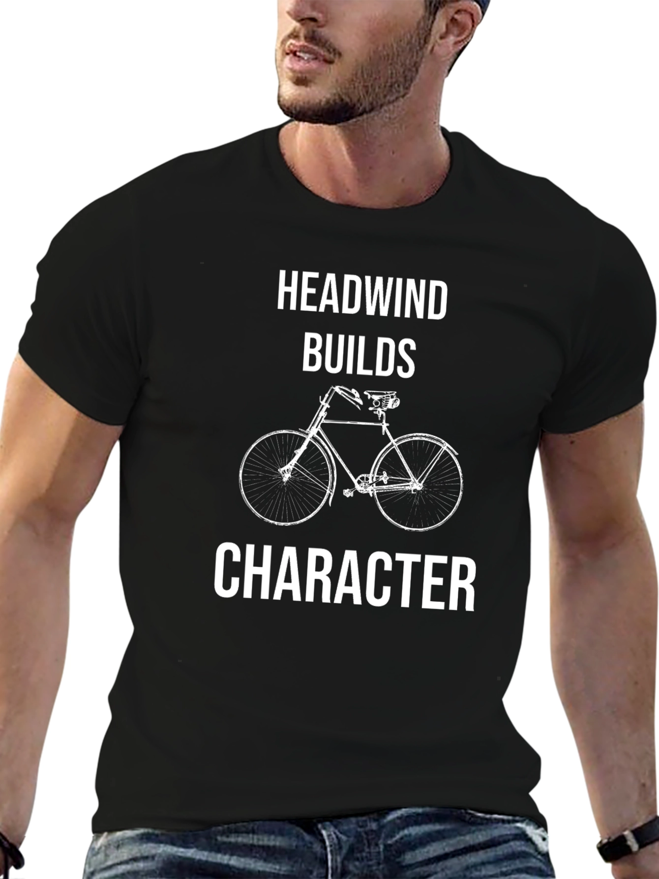 Headwind Builds Character Bike Graphic Tee