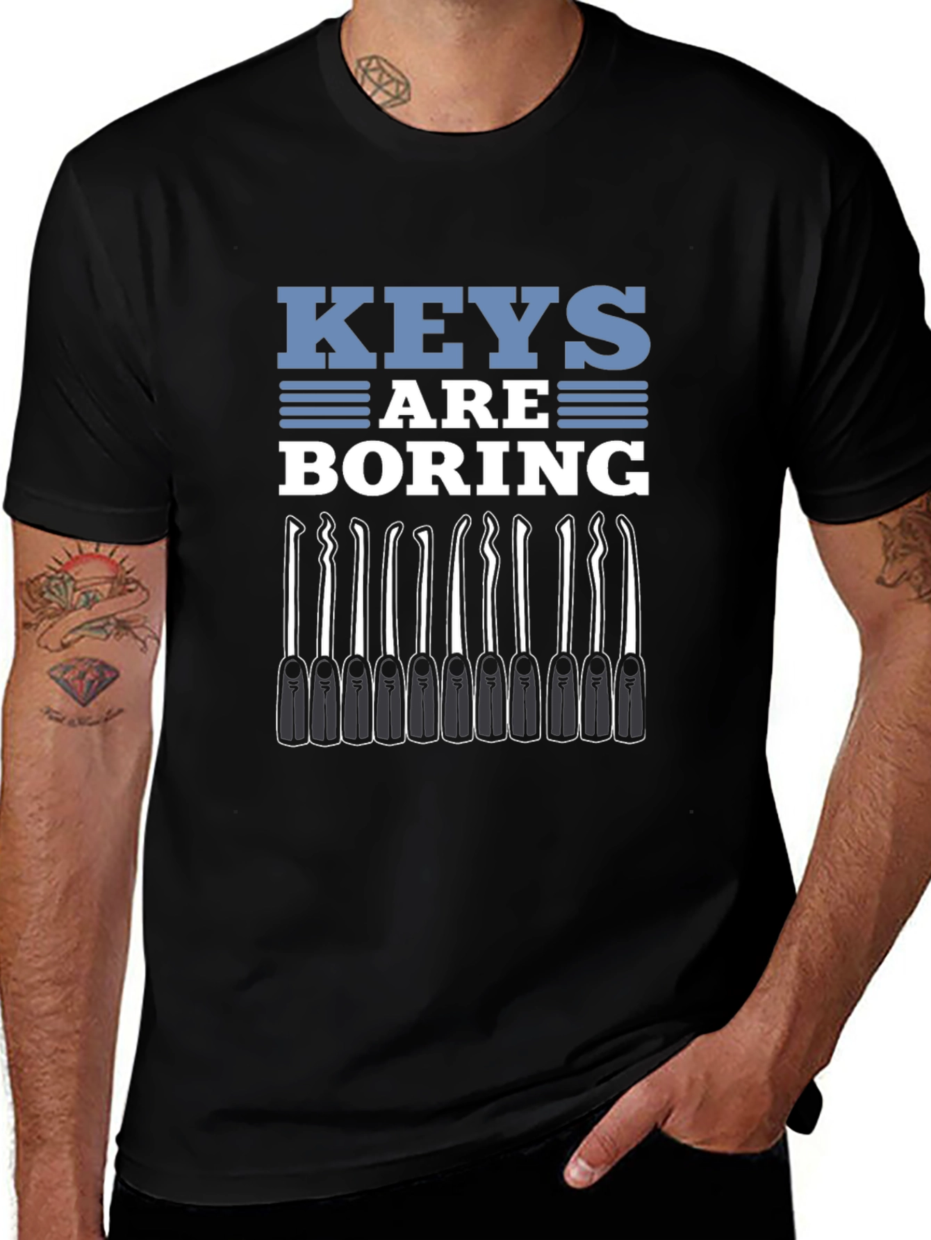 Keys Are Boring T-Shirt Lock Picking Hobbyist