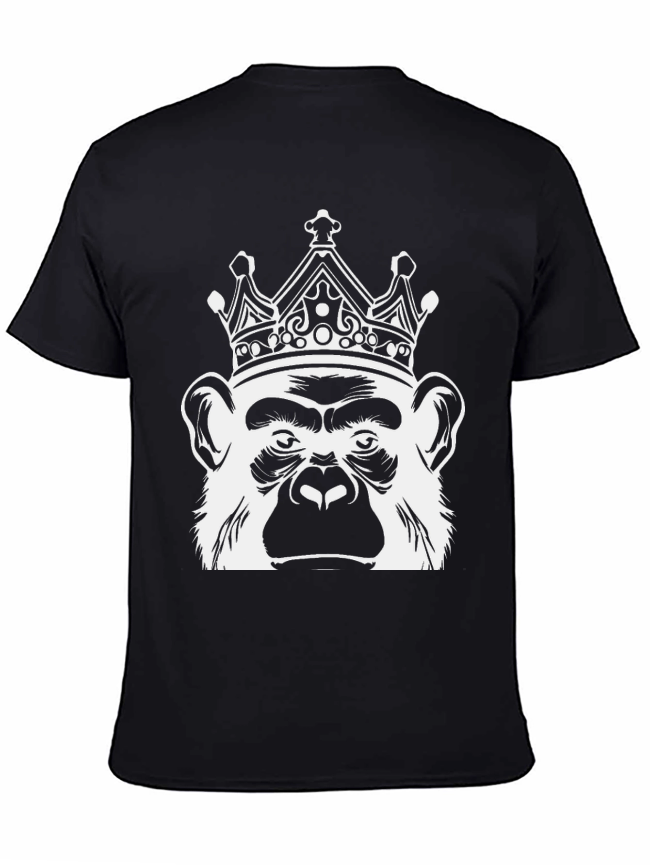 King Ape Graphic Tee - Black Cotton T-Shirt