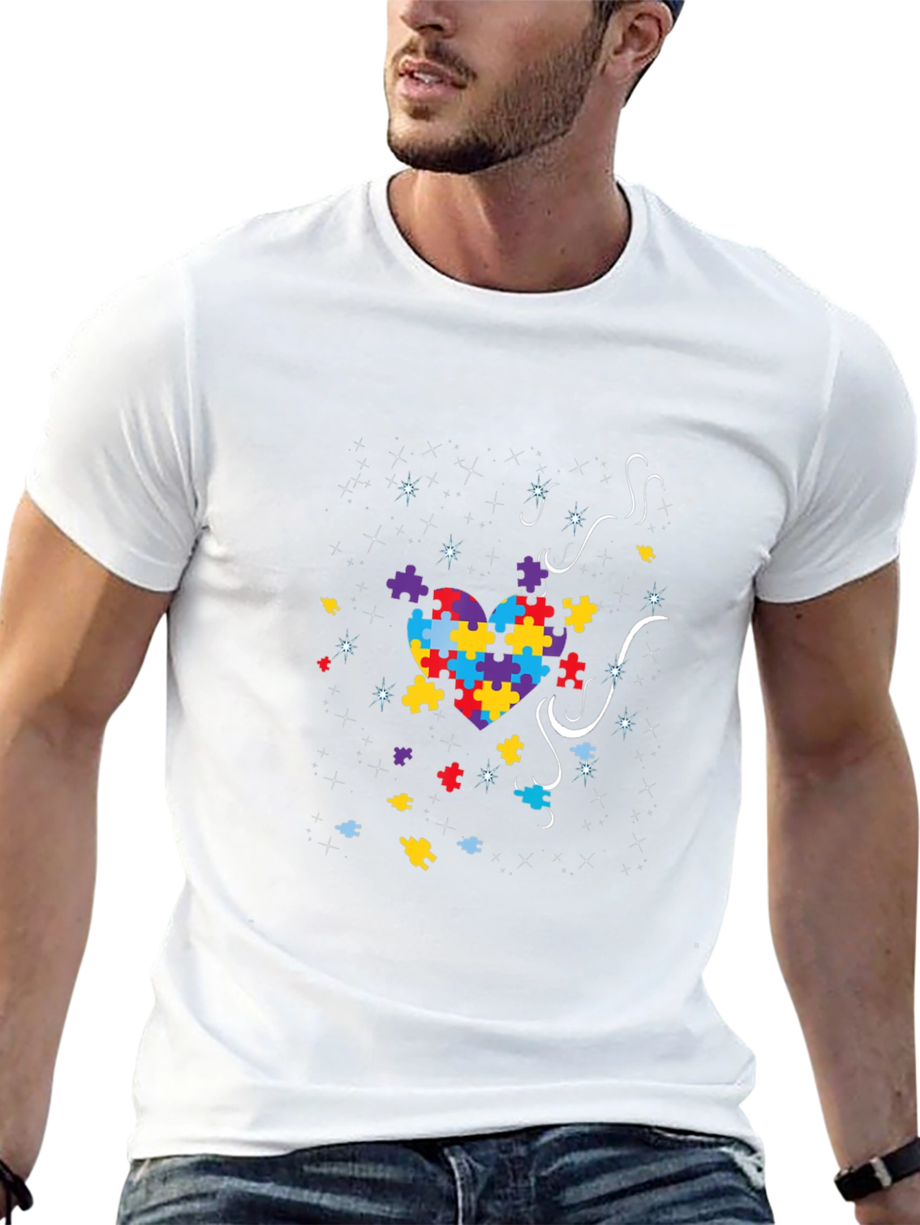 Autism Awareness Puzzle Heart T-Shirt