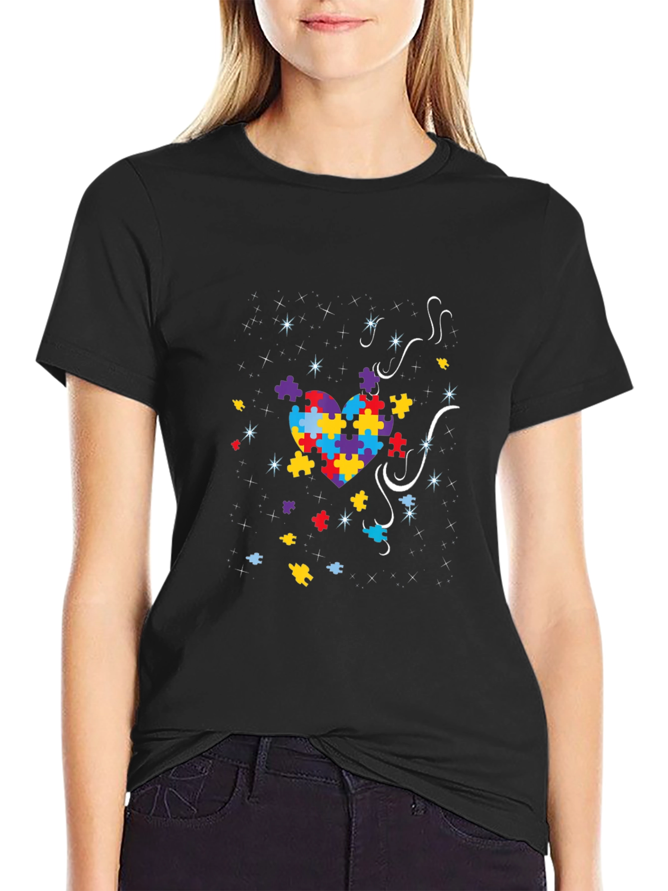 Autism Awareness Puzzle Heart T-Shirt