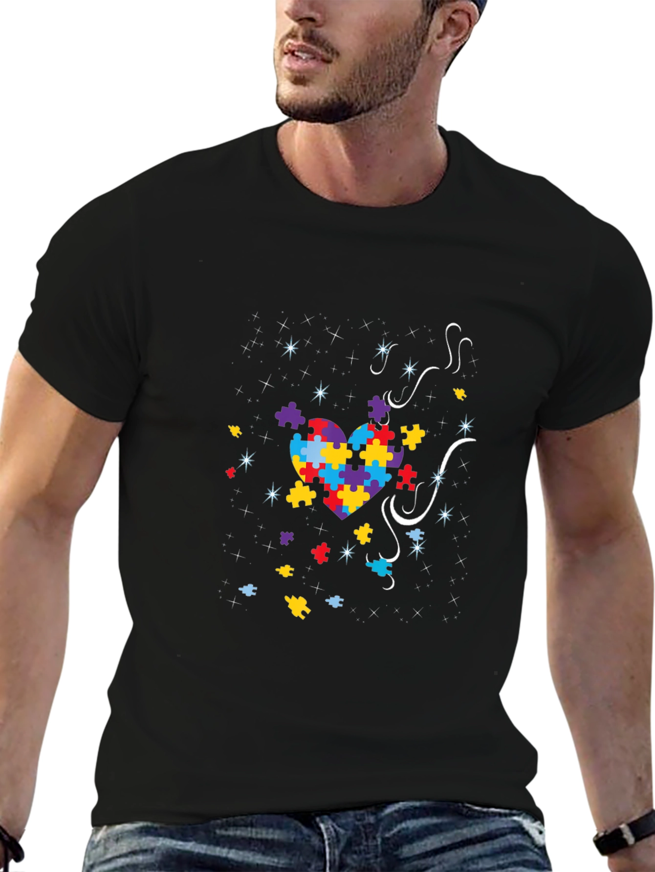 Autism Awareness Puzzle Heart T-Shirt