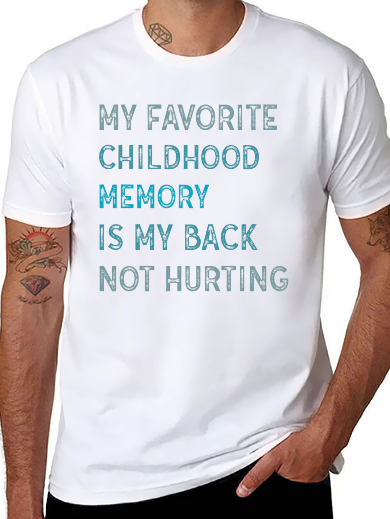 Funny My Back Not Hurting Graphic Tee