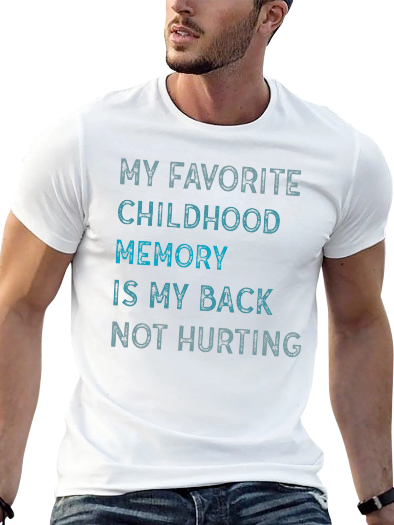 Funny My Back Not Hurting Graphic Tee