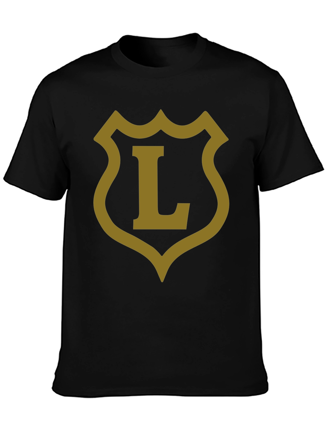 Shield L Graphic Tee - Casual Black T-Shirt