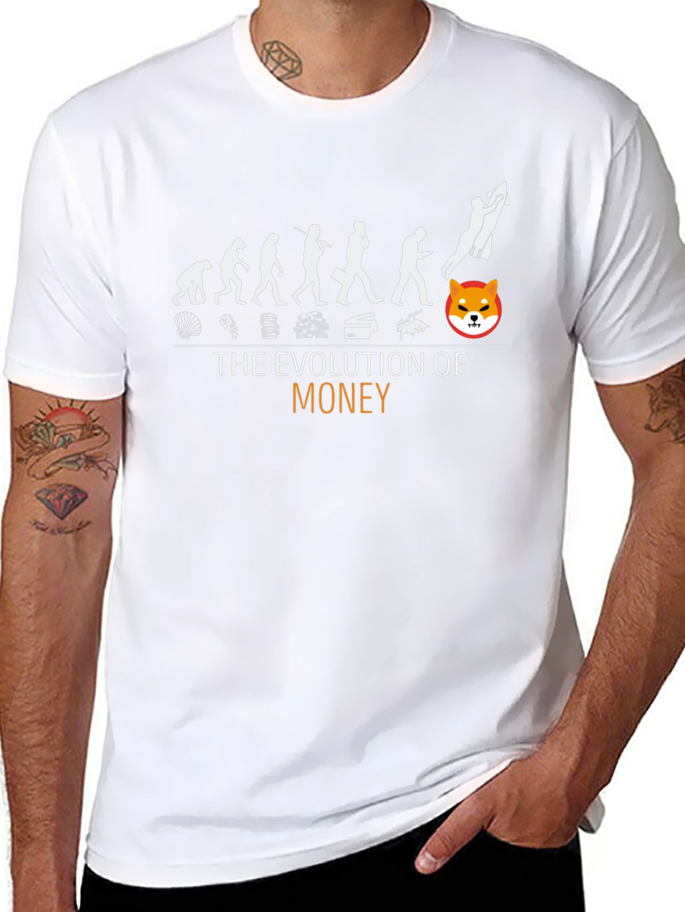 Evolution of Money Shiba Inu T-Shirt