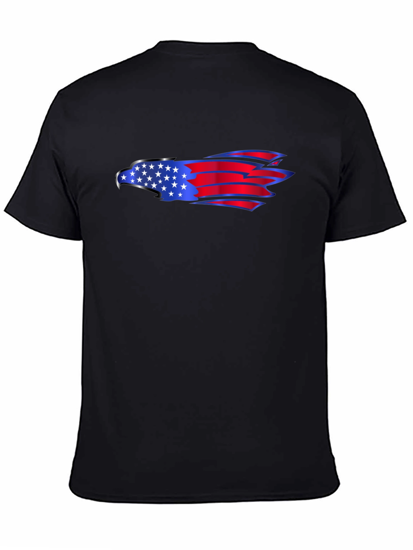 American Eagle Flag Graphic Black T-Shirt