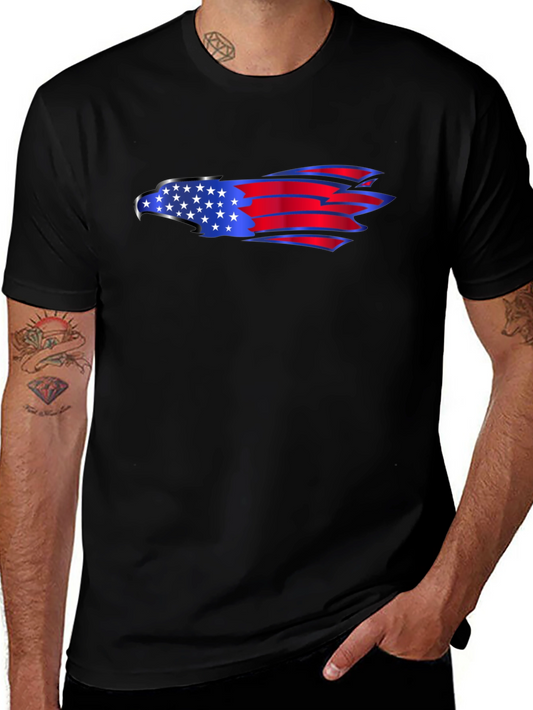 American Eagle Flag Graphic Black T-Shirt