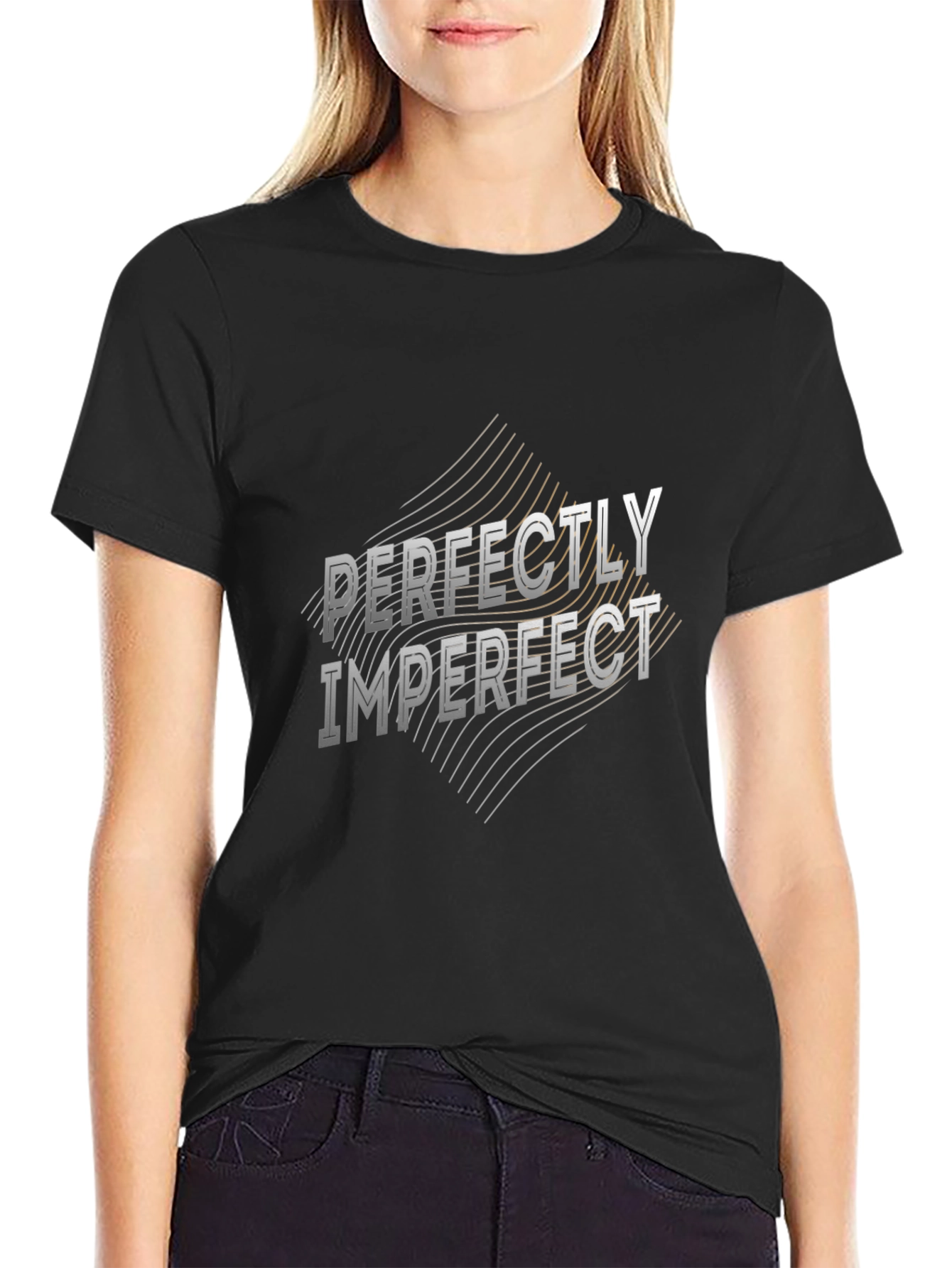 Perfectly Imperfect Black T-Shirt
