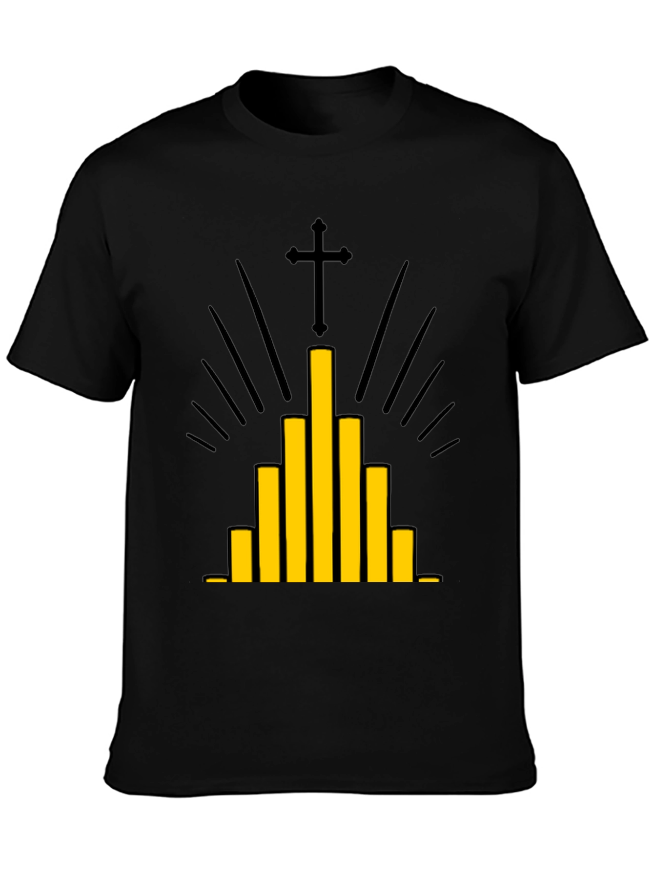 Modern Christian Graphic Tee - Black