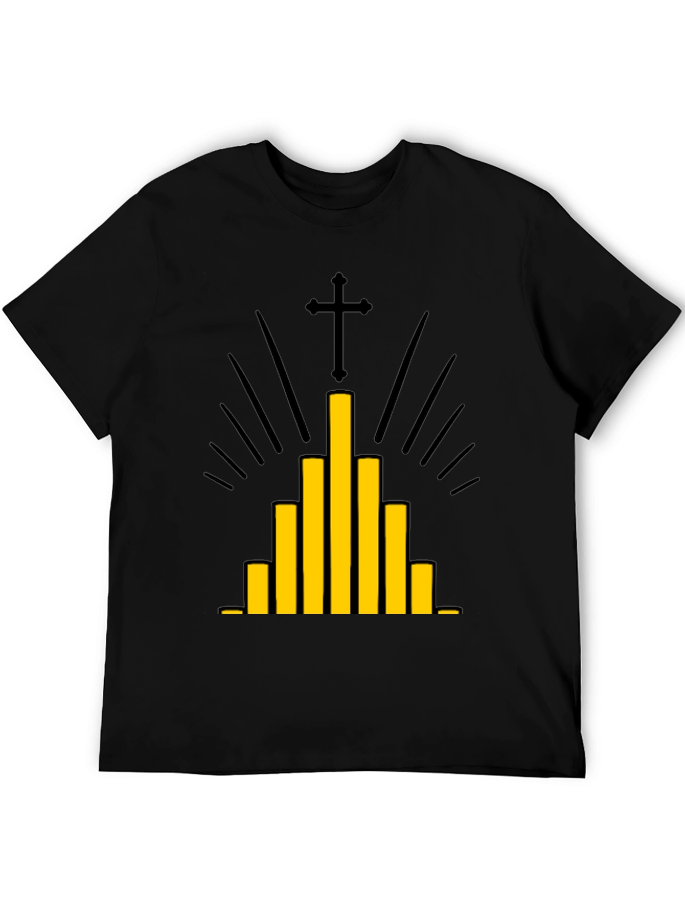 Modern Christian Graphic Tee - Black