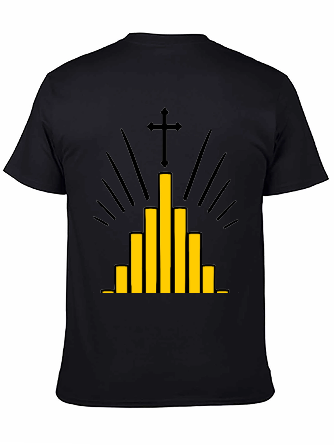 Modern Christian Graphic Tee - Black