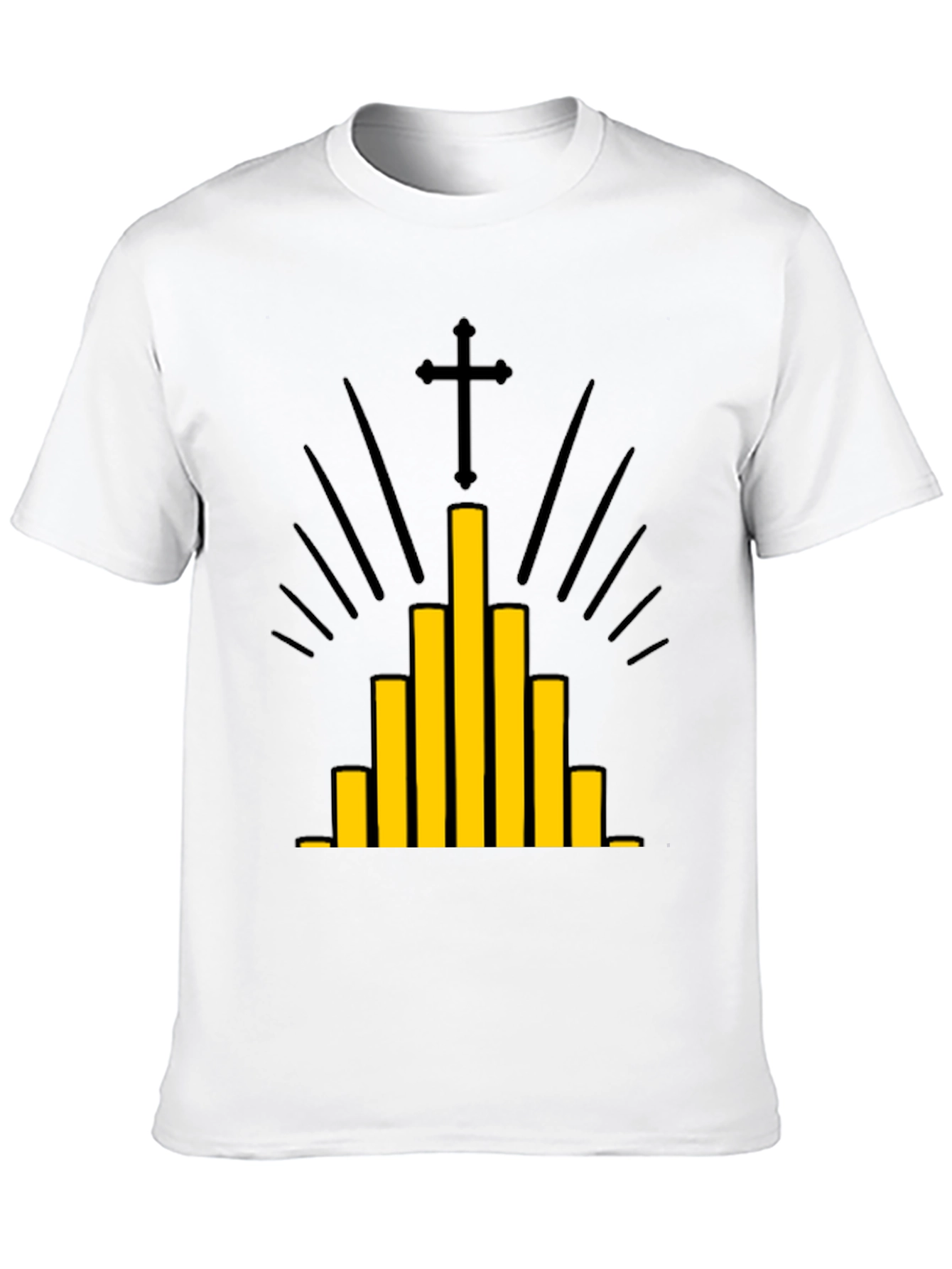 Modern Christian Graphic Tee - Black