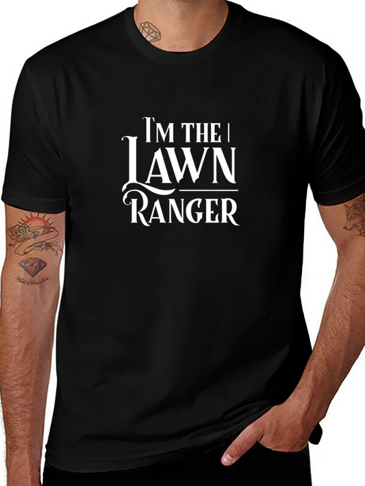 Lawn Ranger Graphic Tee - Black Cotton T-Shirt
