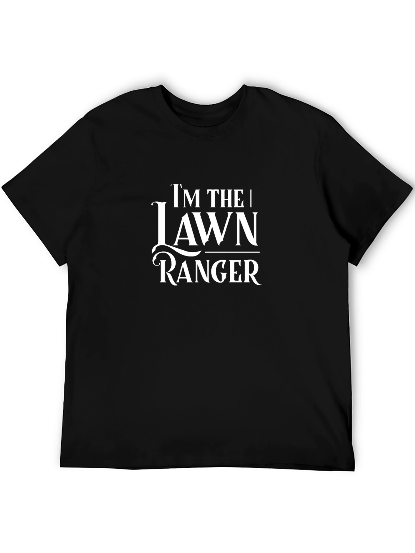 Lawn Ranger Graphic Tee - Black Cotton T-Shirt