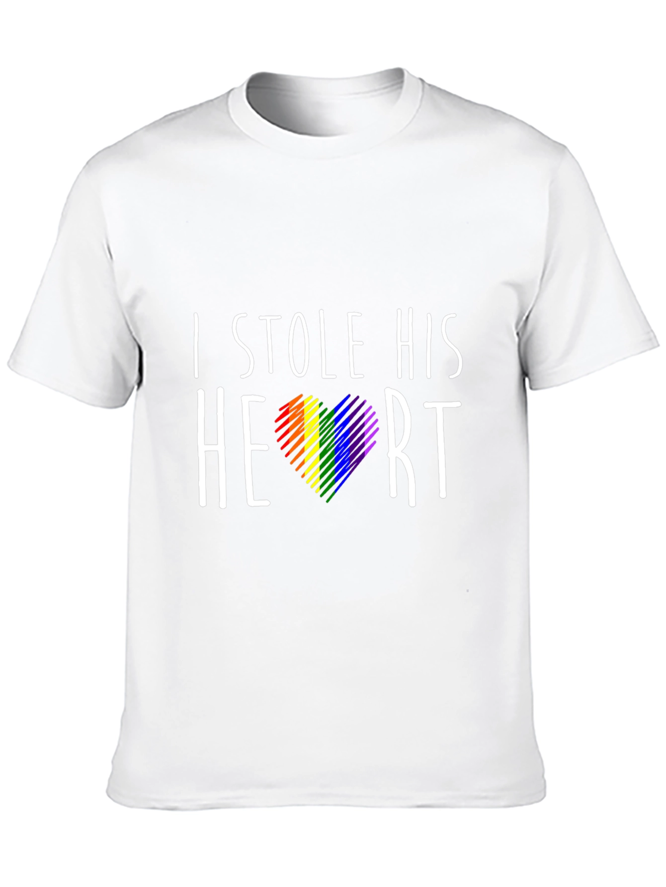 I Stole His Heart Gay Pride T-Shirt