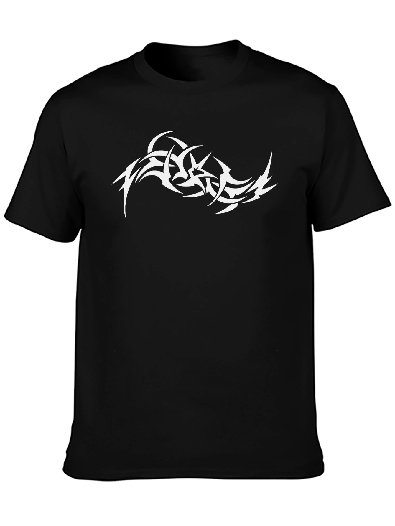 Tribal Tattoo Graphic Black T-Shirt