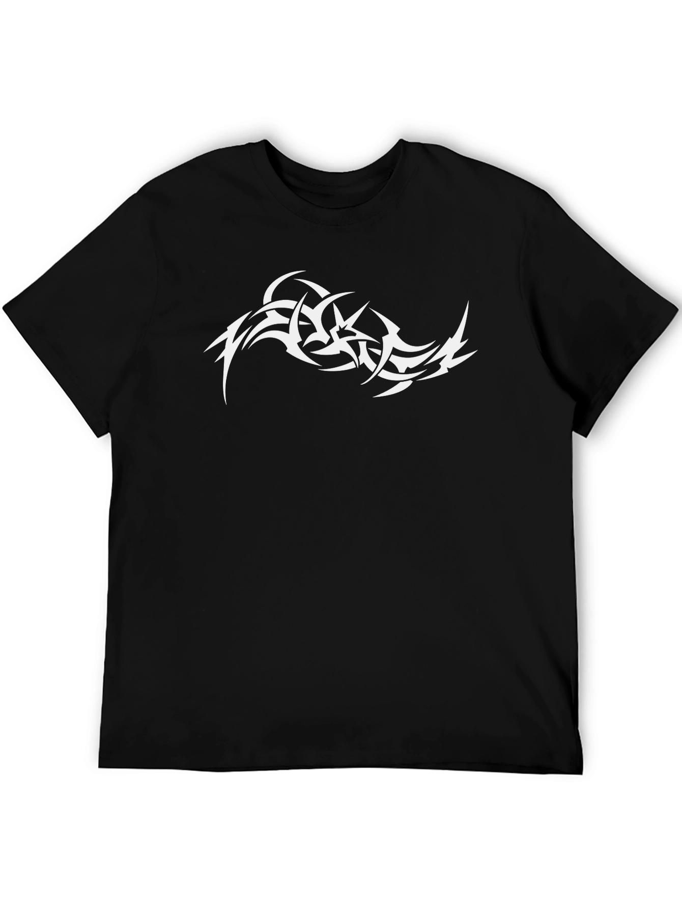 Tribal Tattoo Graphic Black T-Shirt