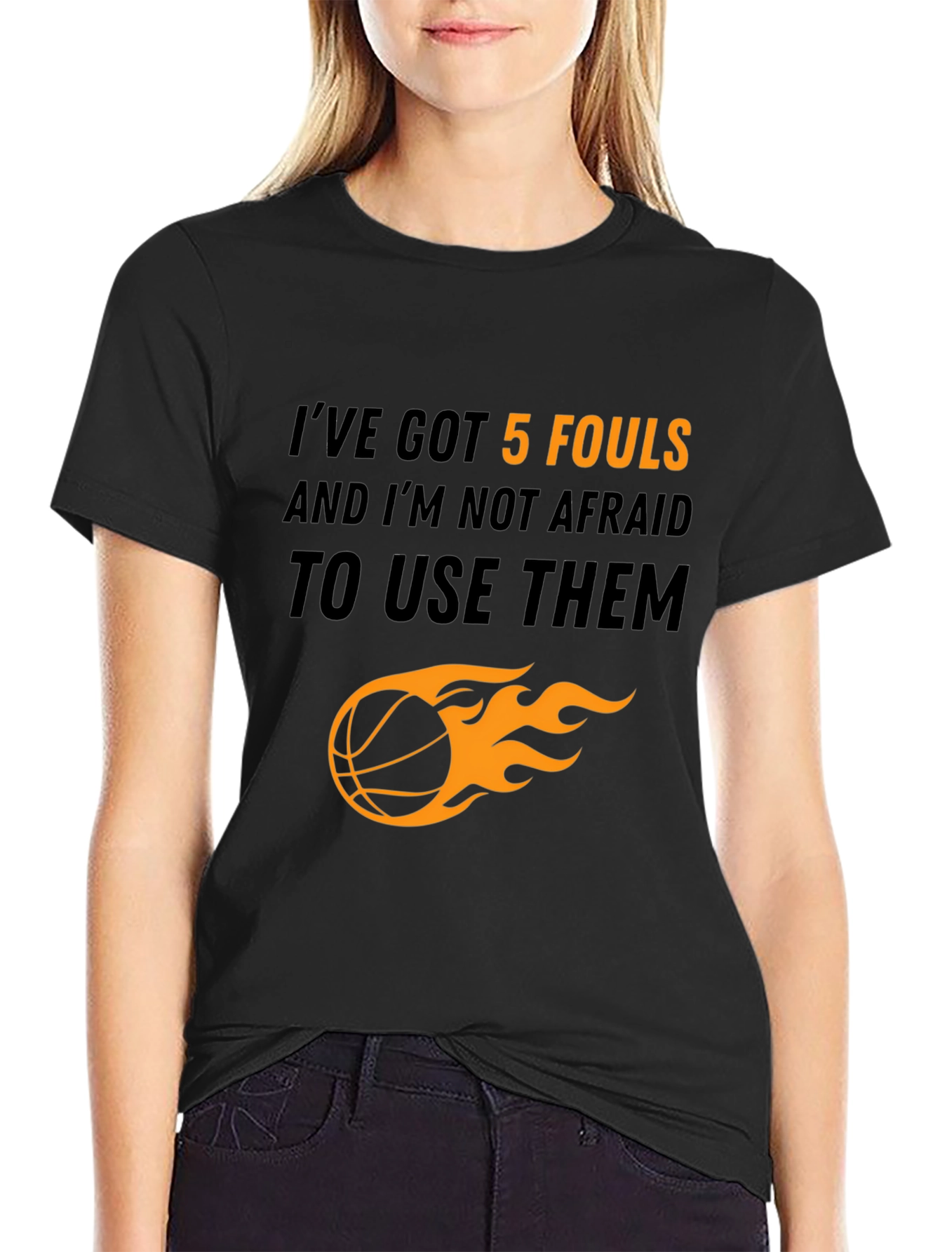 Basketball Player Graphic Tee - 5 Fouls