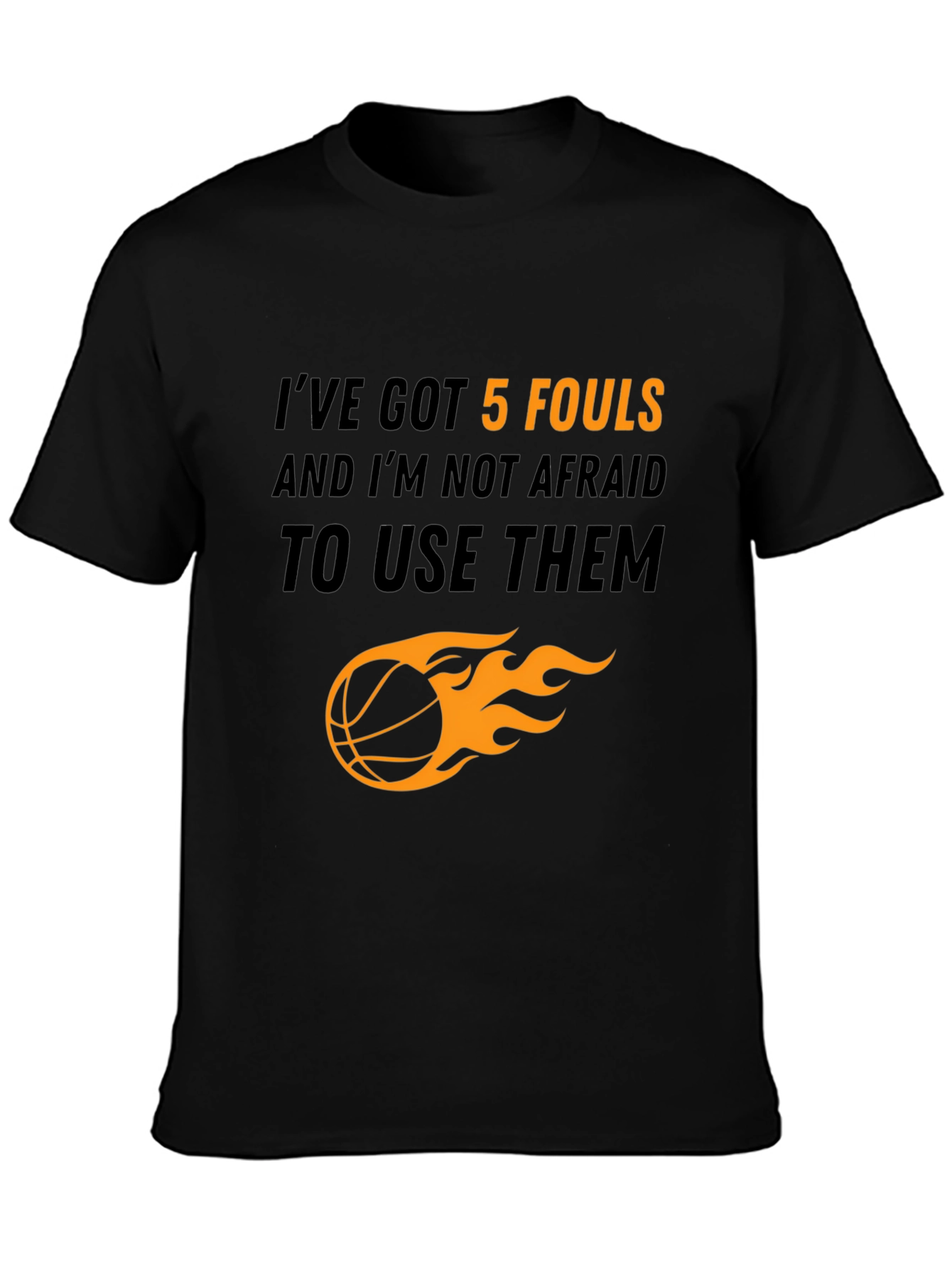 Basketball Player Graphic Tee - 5 Fouls