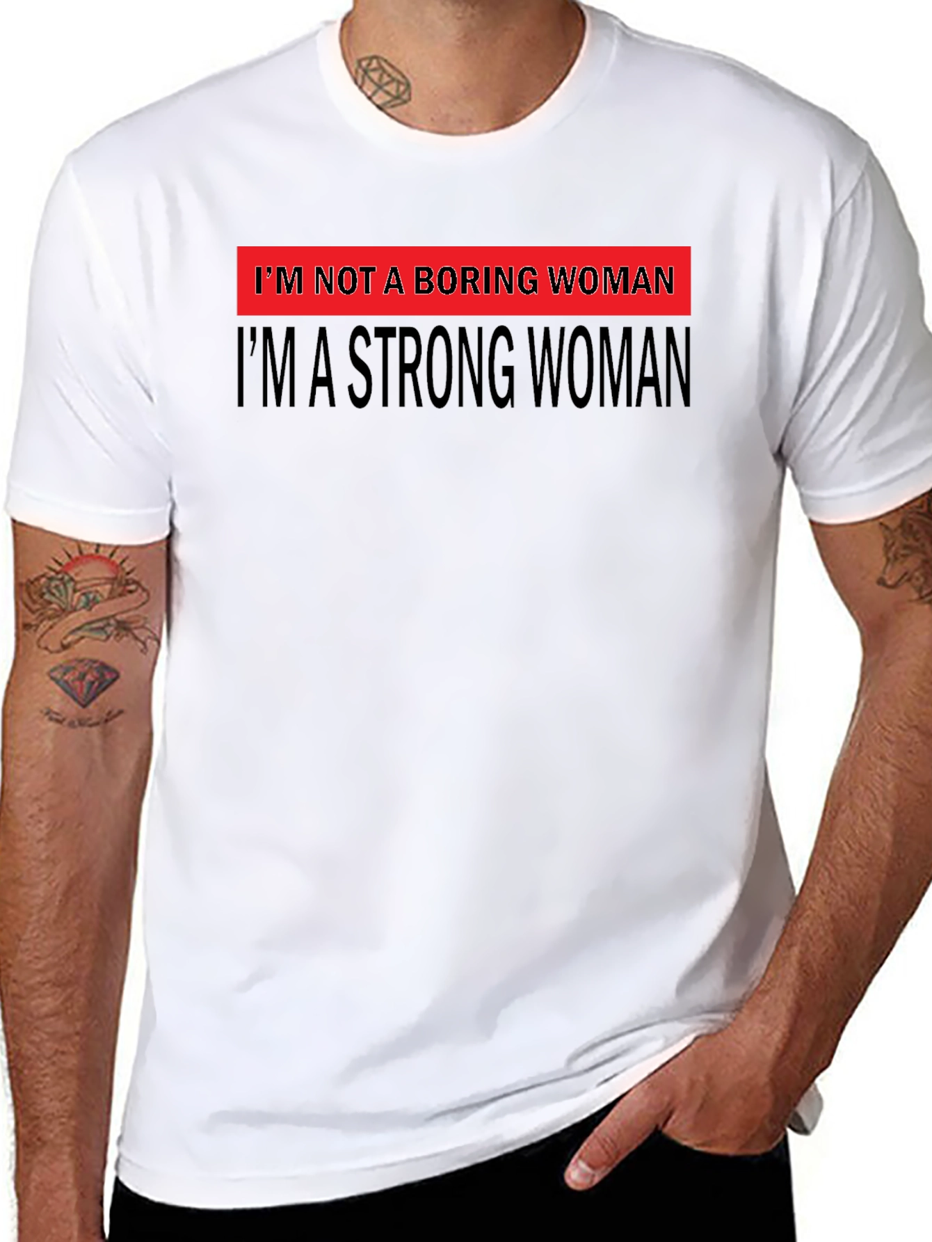 Strong Woman Graphic Tee - Bold Feminist Statement T-Shirt
