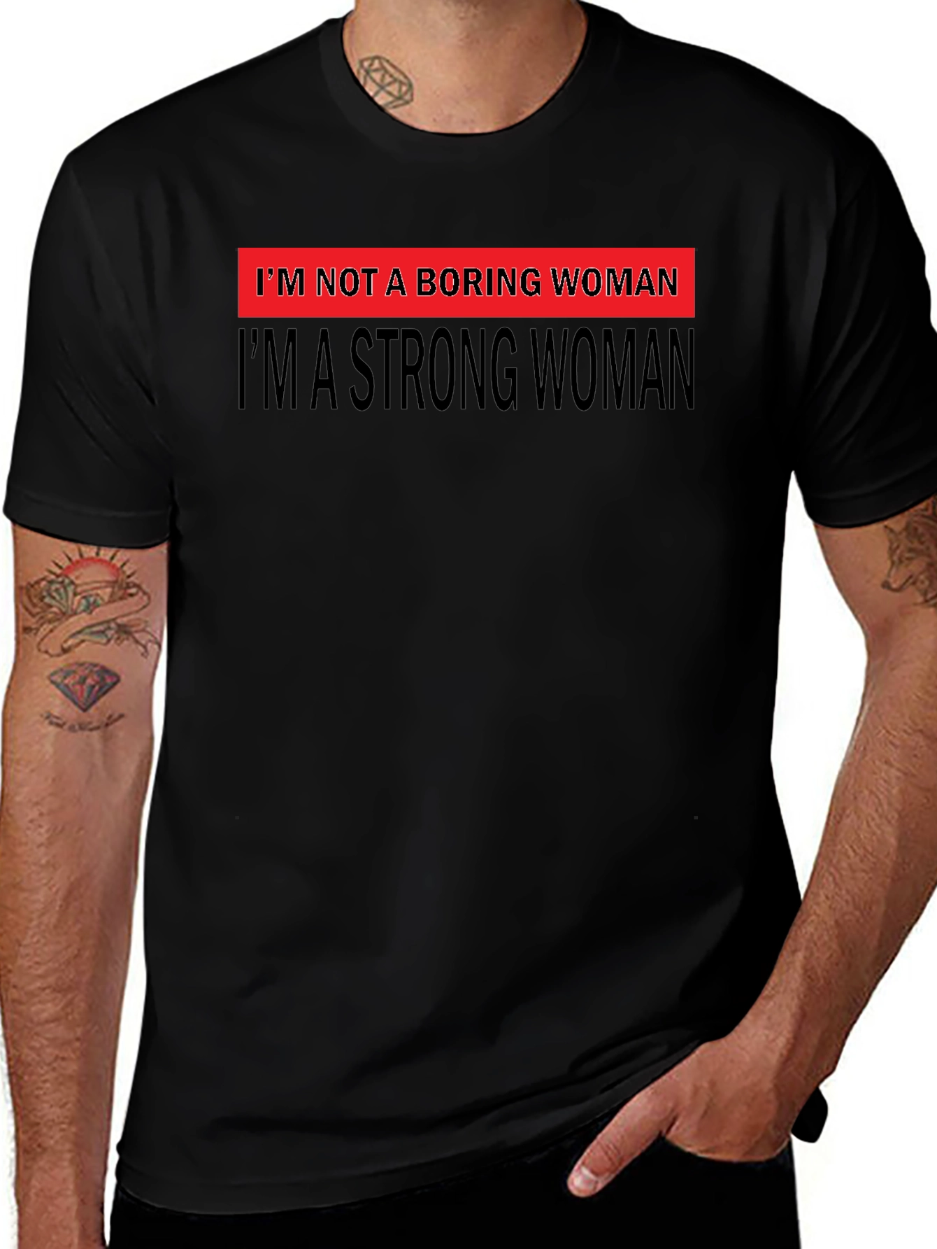 Strong Woman Graphic Tee - Bold Feminist Statement T-Shirt