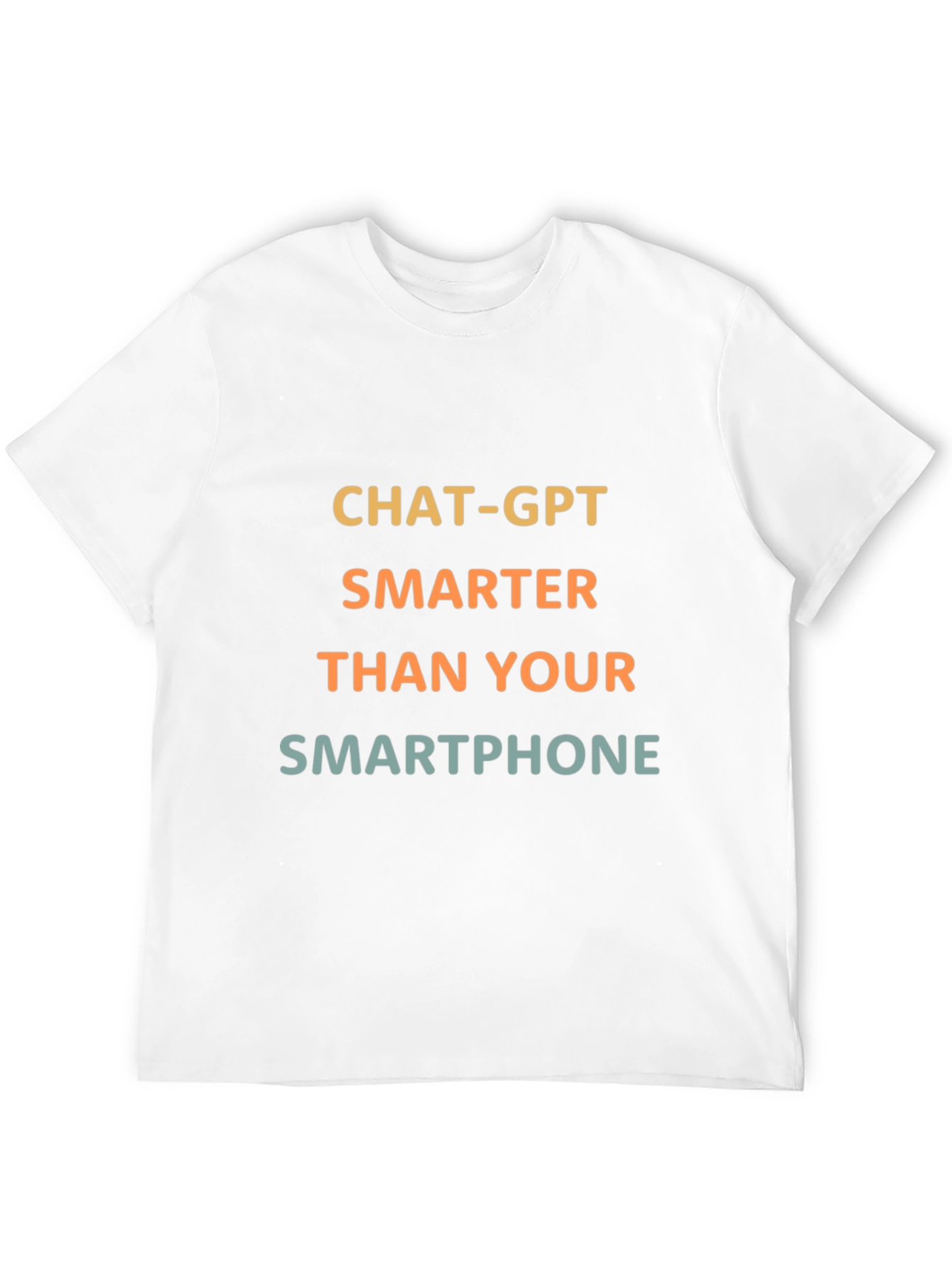 ChatGPT Smarter Than Your Smartphone Black T-Shirt