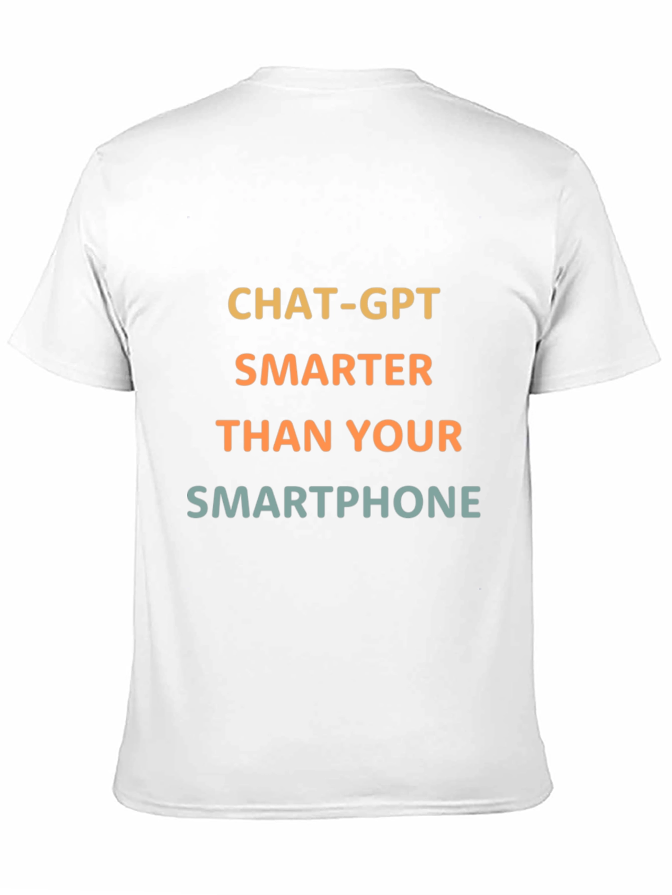 ChatGPT Smarter Than Your Smartphone Black T-Shirt