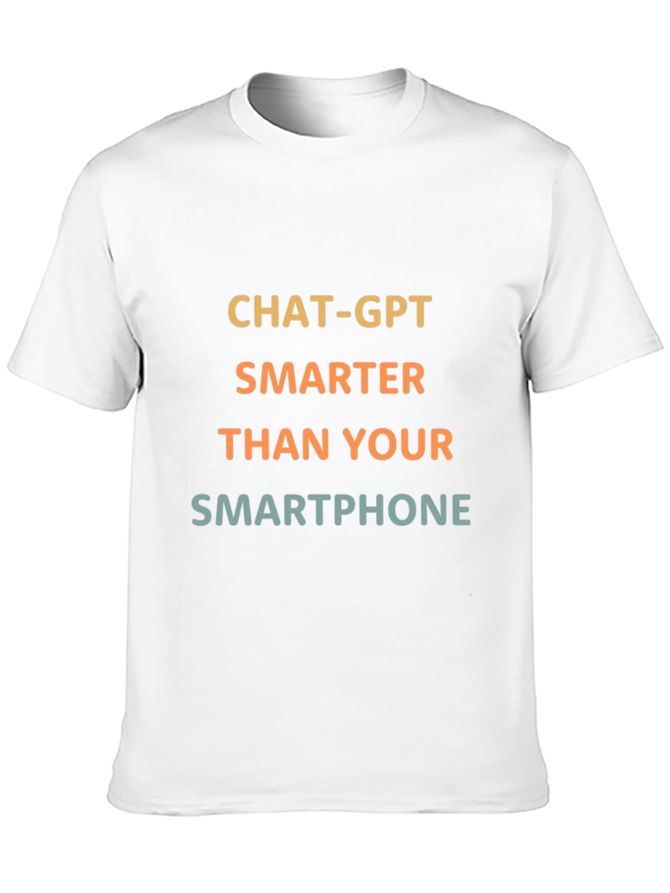 ChatGPT Smarter Than Your Smartphone Black T-Shirt