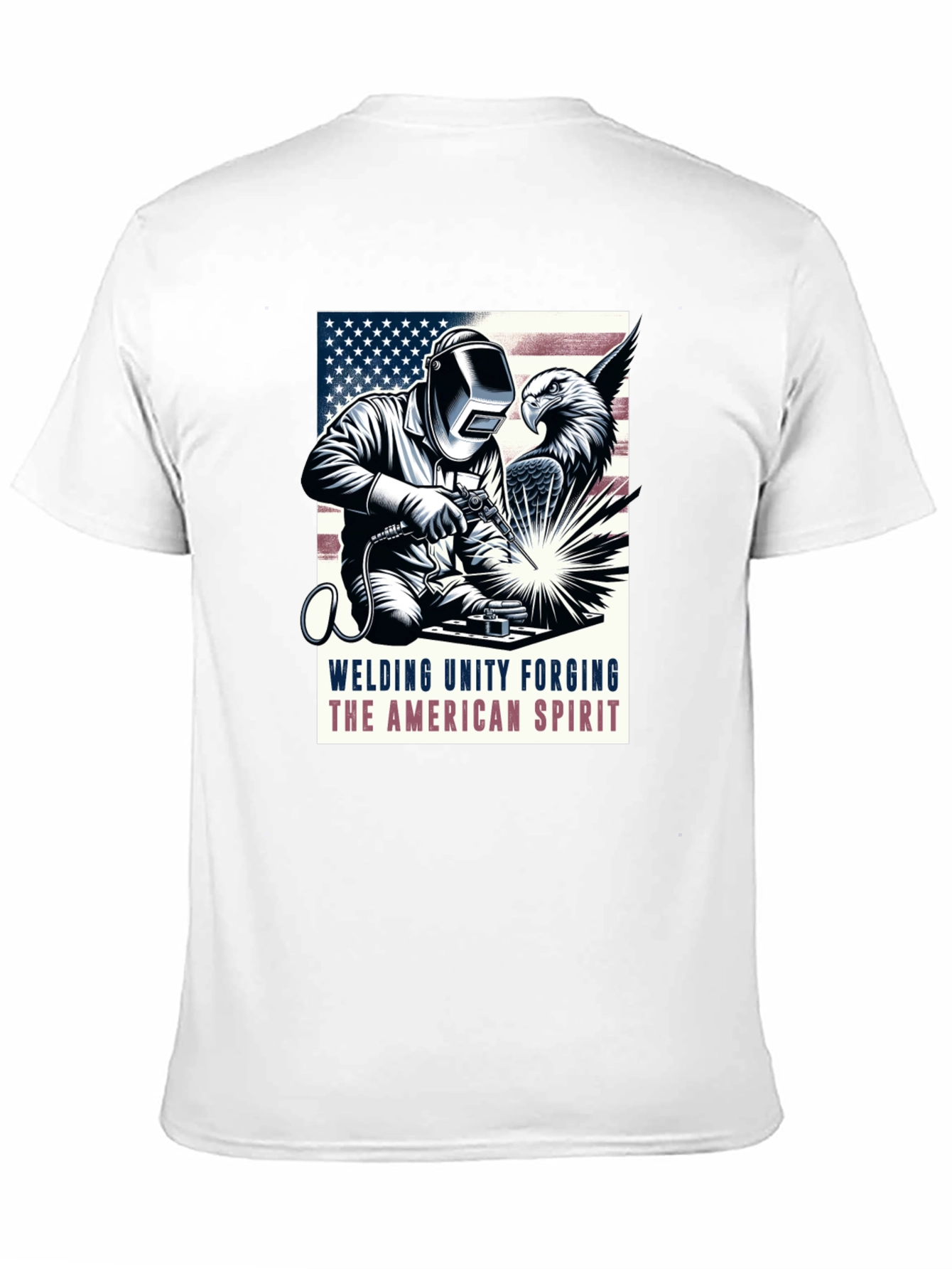 American Spirit Welder Graphic T-Shirt