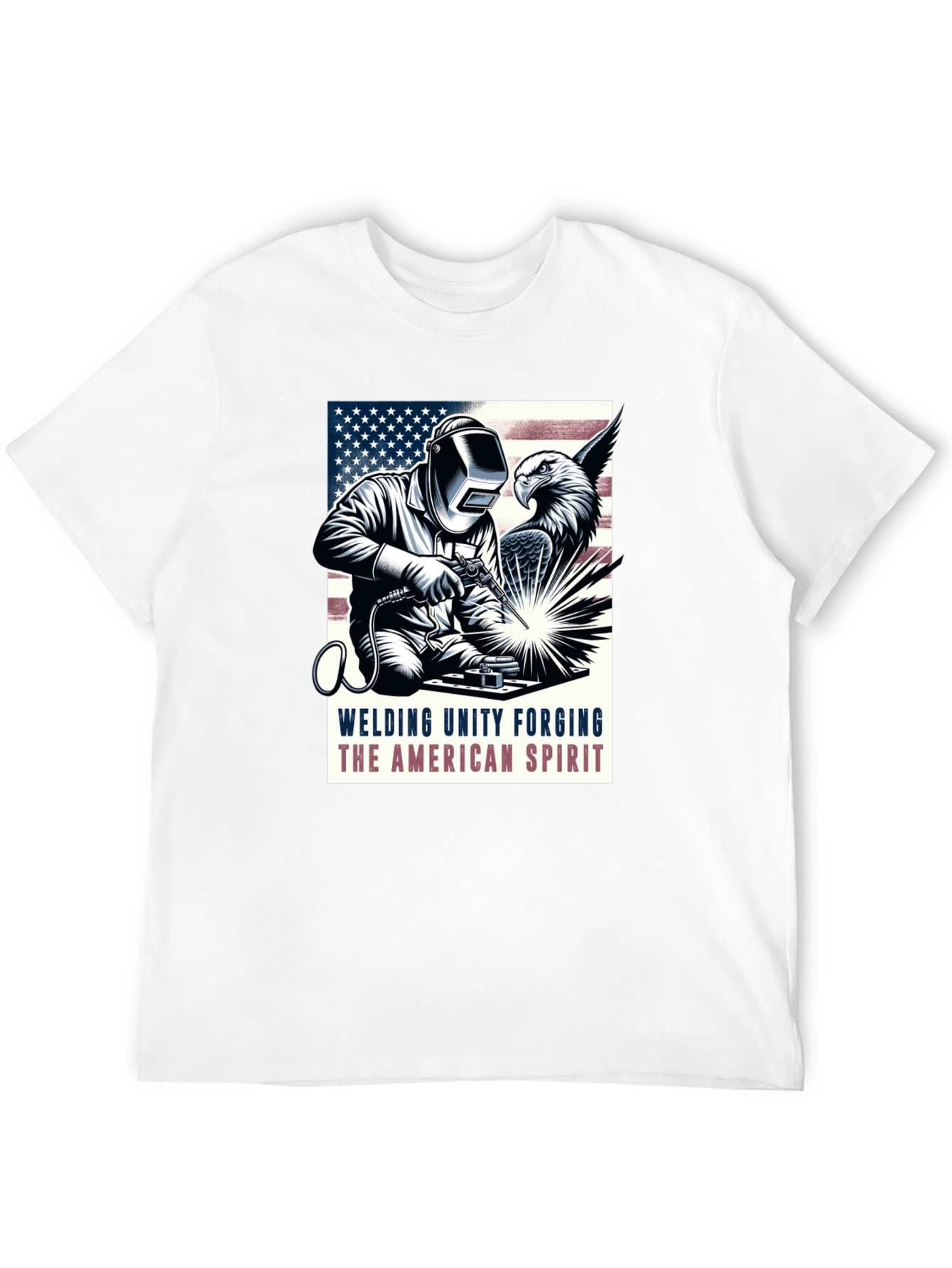 American Spirit Welder Graphic T-Shirt