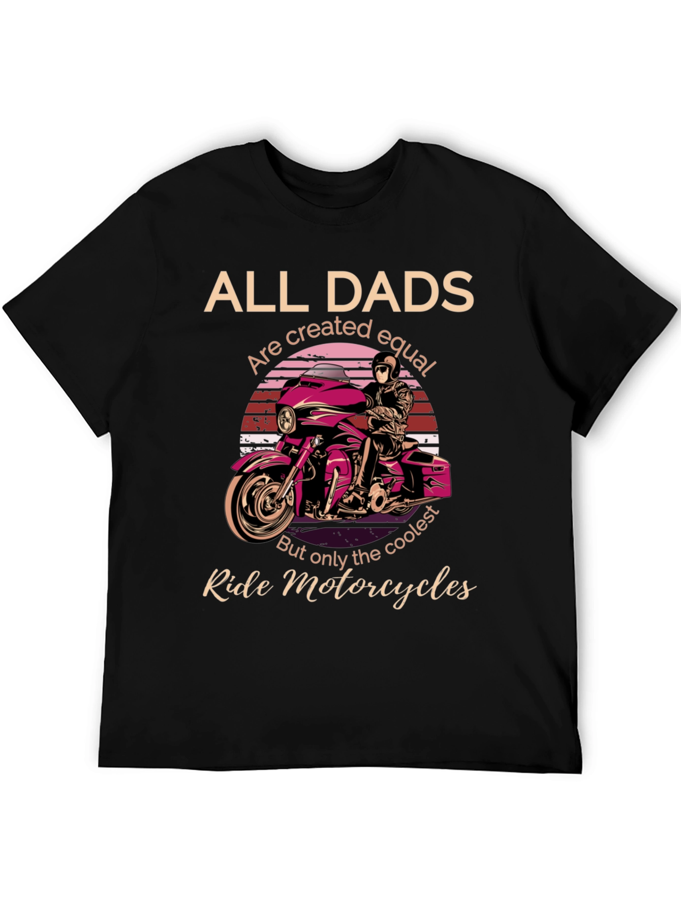 Cool Dads Ride Motorcycles Graphic T-Shirt