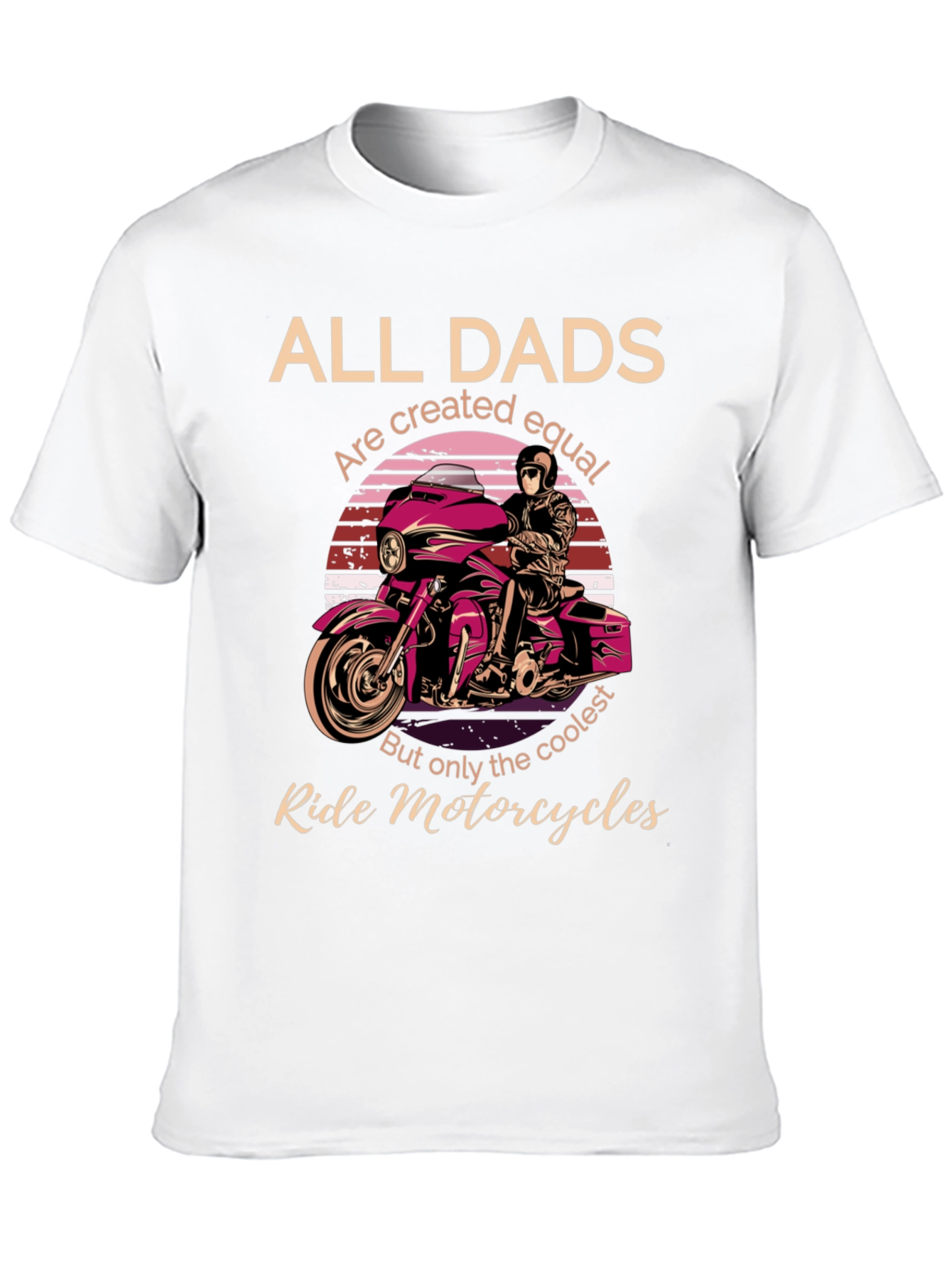 Cool Dads Ride Motorcycles Graphic T-Shirt