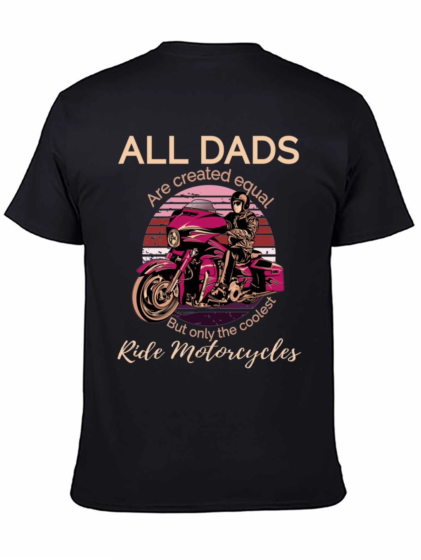 Cool Dads Ride Motorcycles Graphic T-Shirt
