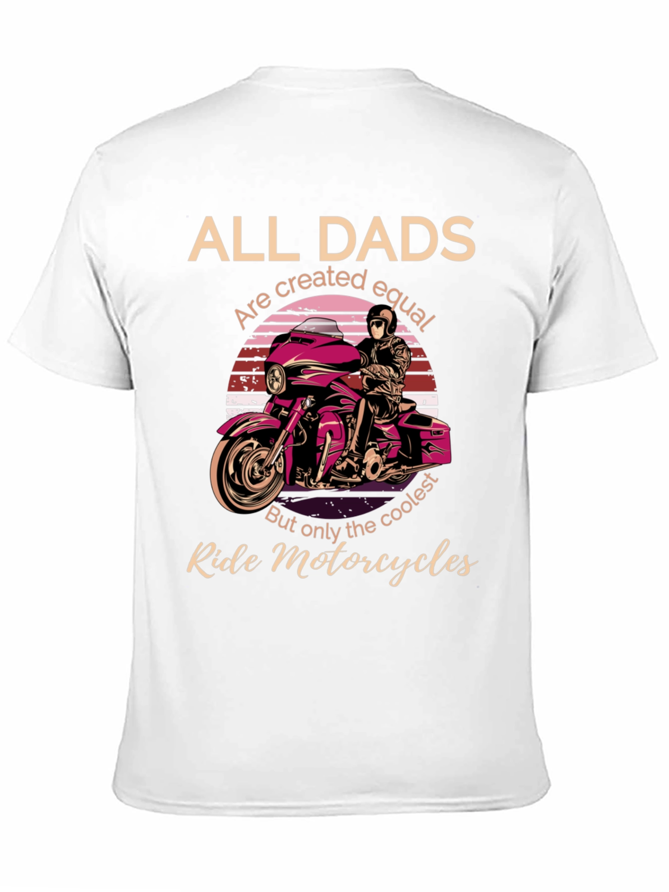 Cool Dads Ride Motorcycles Graphic T-Shirt