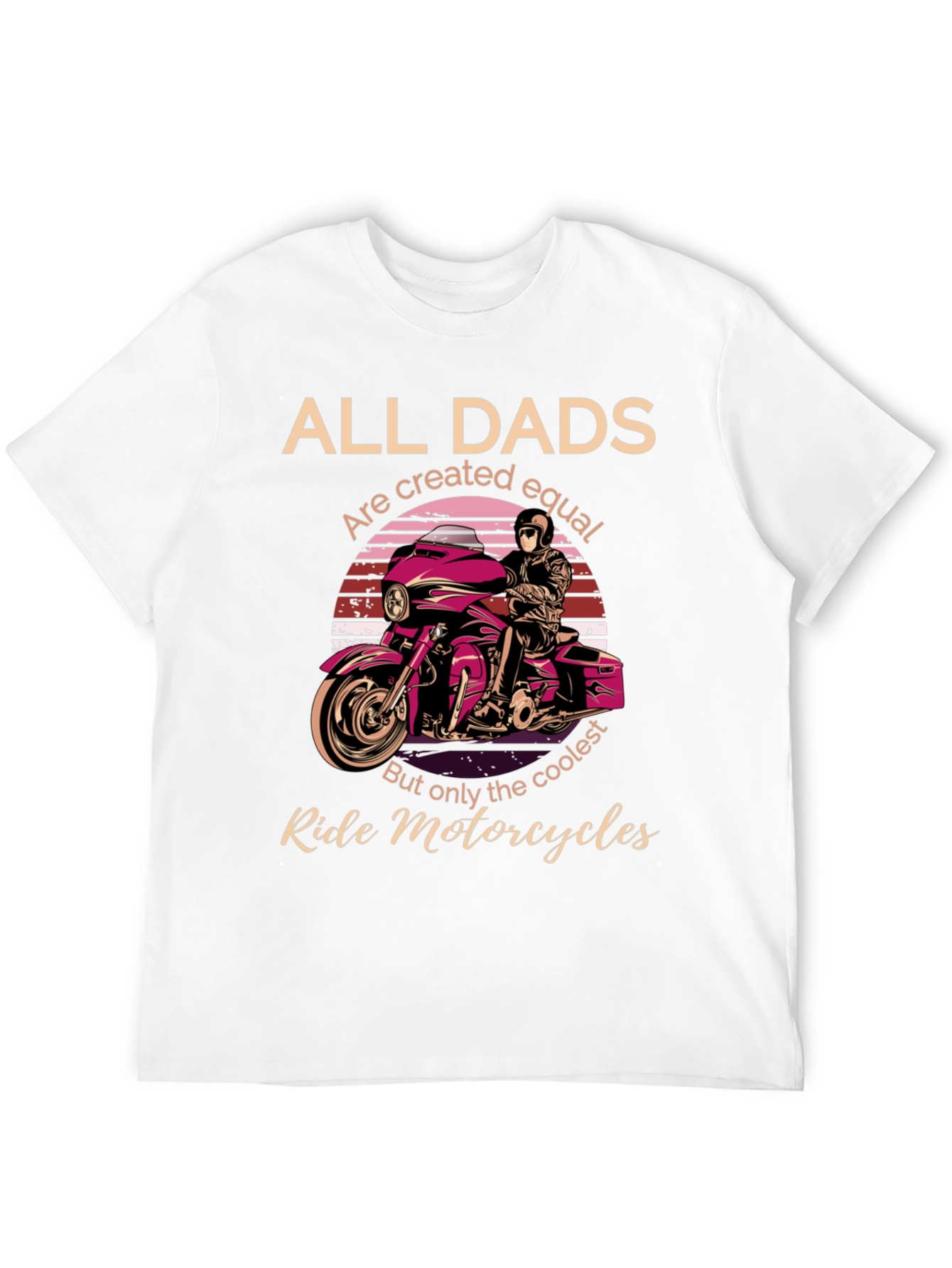 Cool Dads Ride Motorcycles Graphic T-Shirt