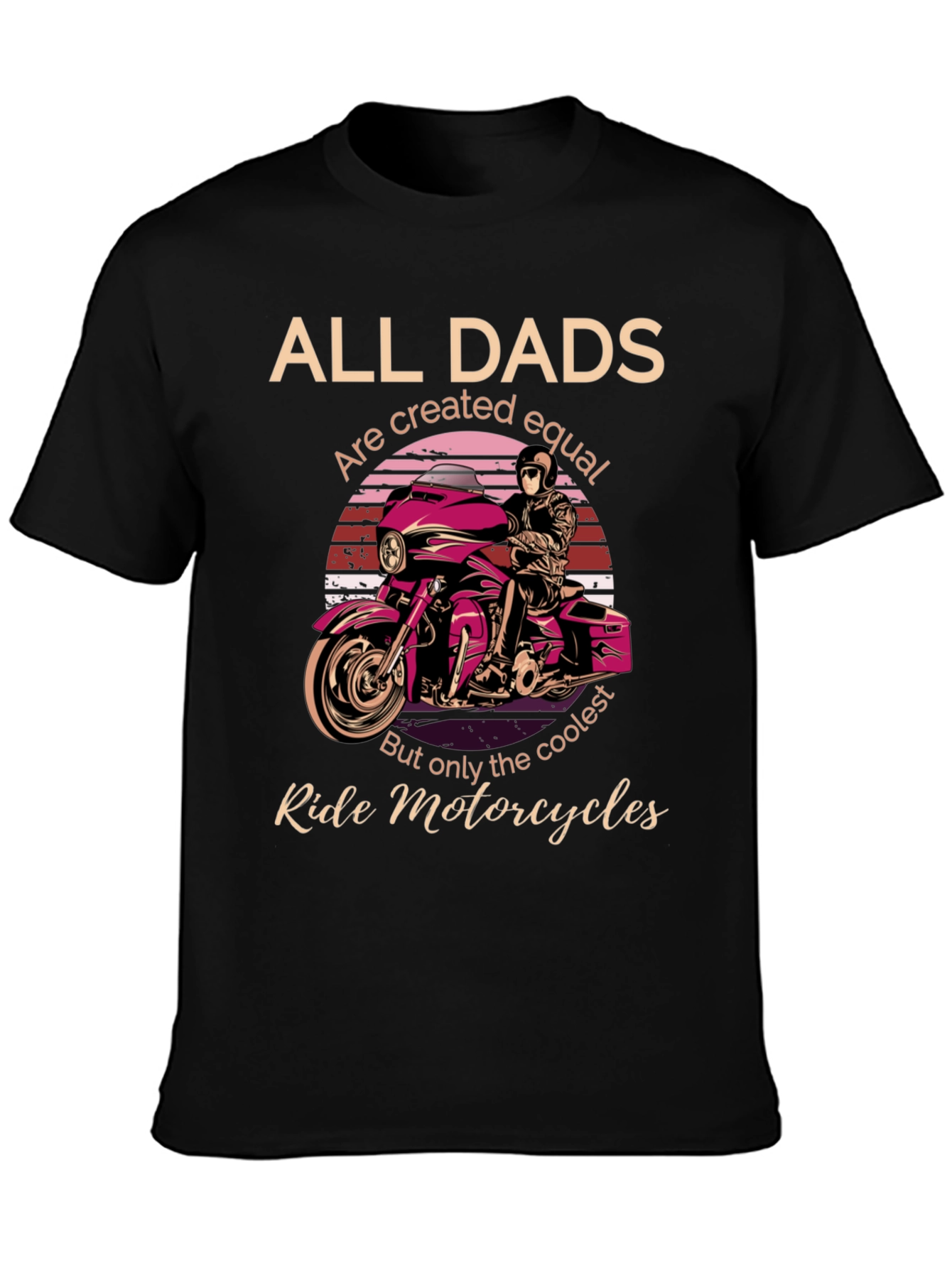 Cool Dads Ride Motorcycles Graphic T-Shirt