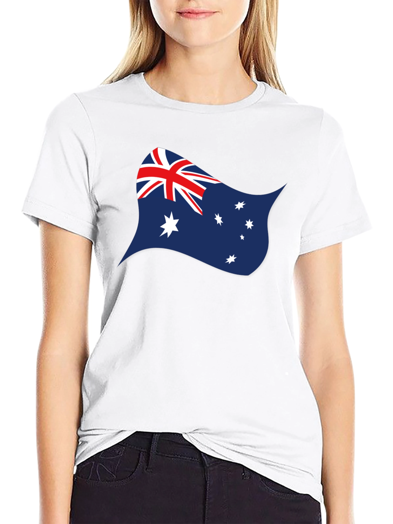Australian Flag Graphic T-Shirt - Black