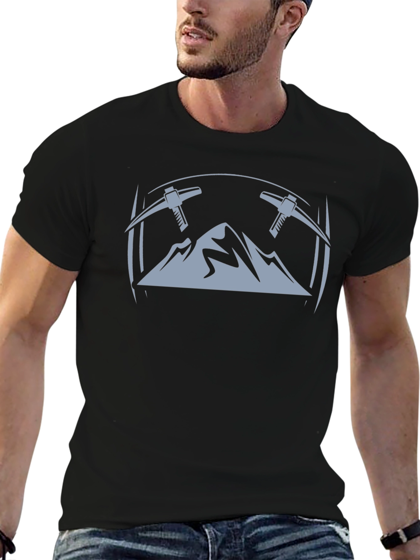 Mountain Miner Graphic T-Shirt - Black