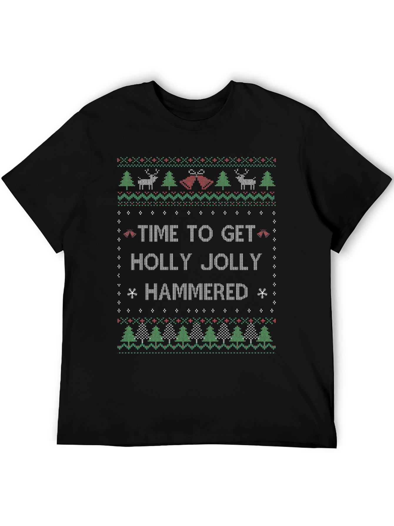 Time to Get Holly Jolly Hammered Christmas T-Shirt