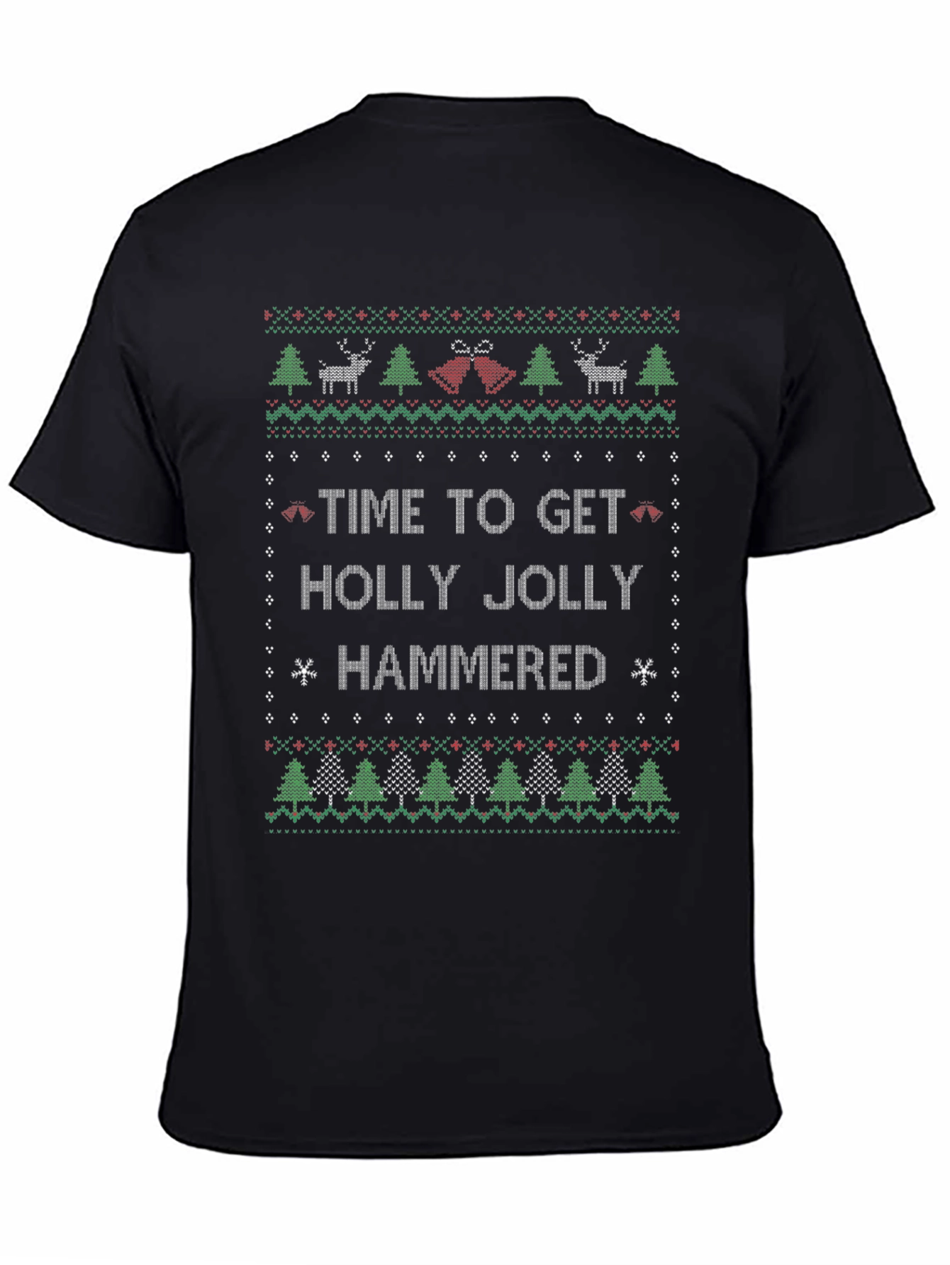 Time to Get Holly Jolly Hammered Christmas T-Shirt