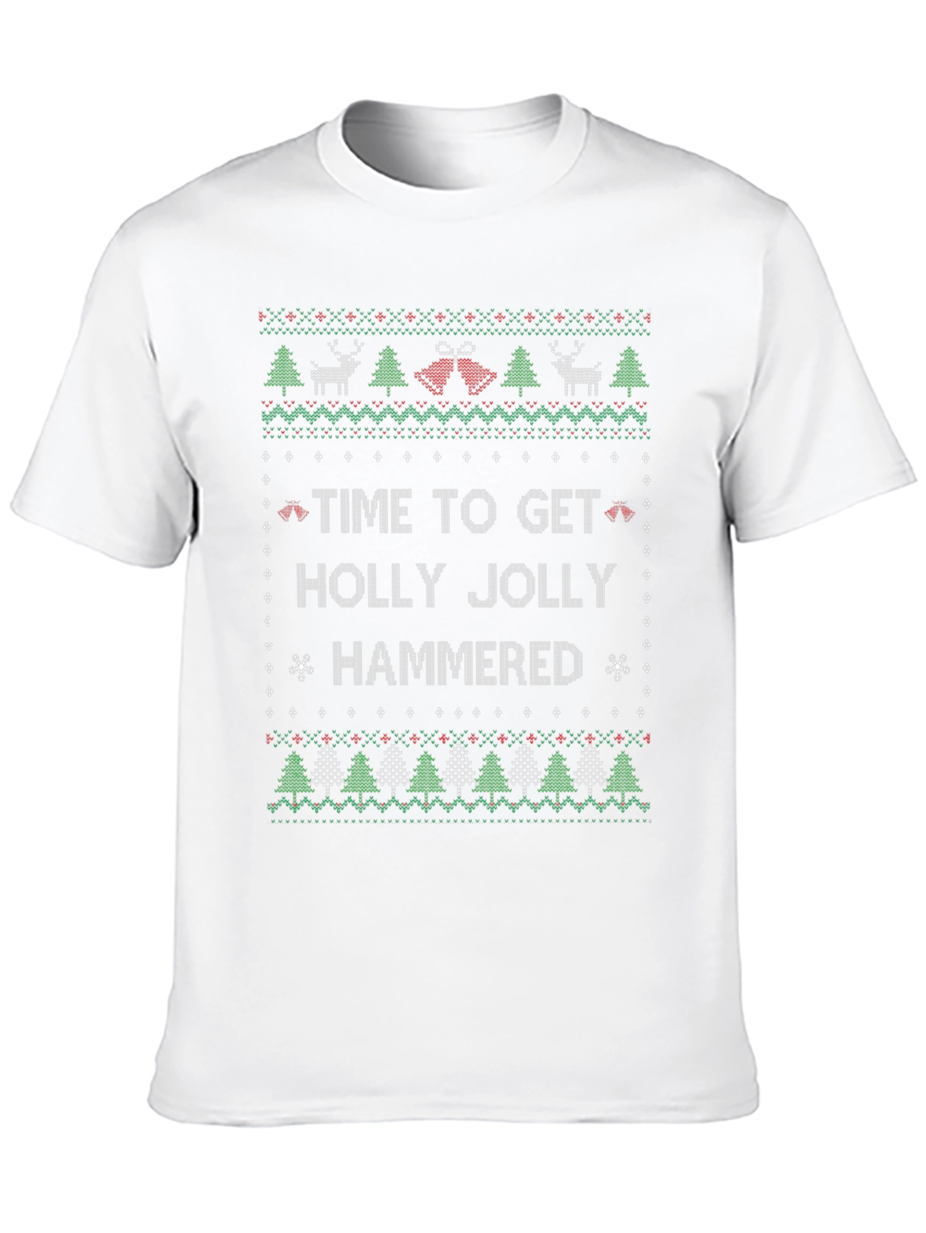 Time to Get Holly Jolly Hammered Christmas T-Shirt