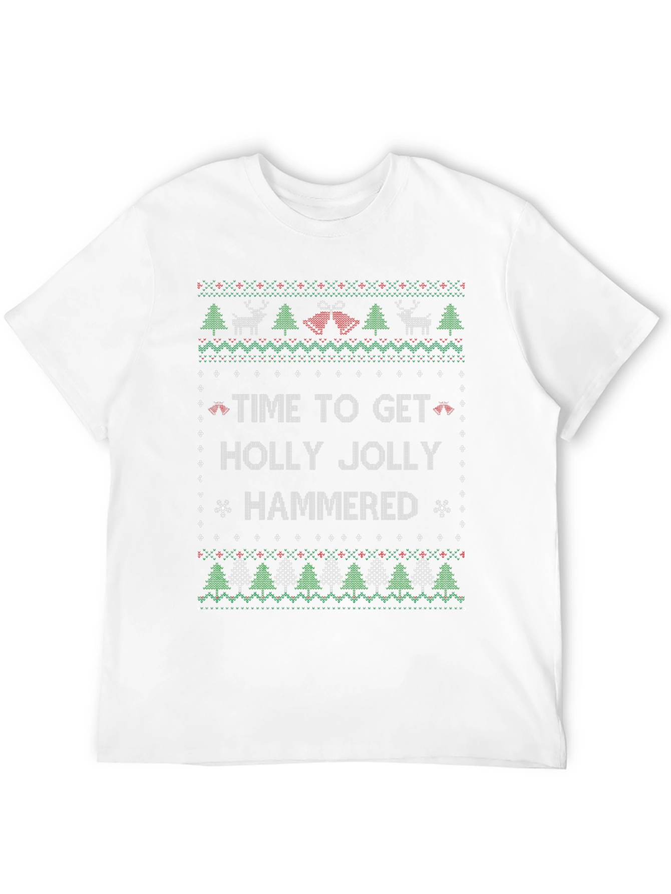 Time to Get Holly Jolly Hammered Christmas T-Shirt