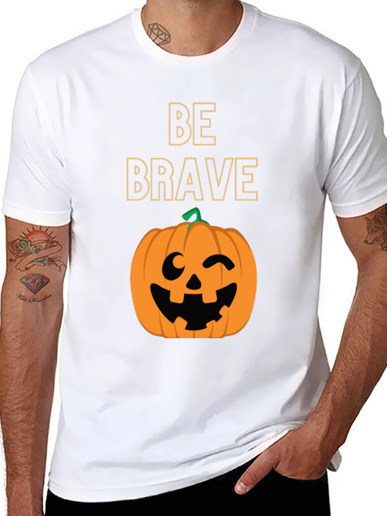 Be Brave Halloween Pumpkin T-Shirt