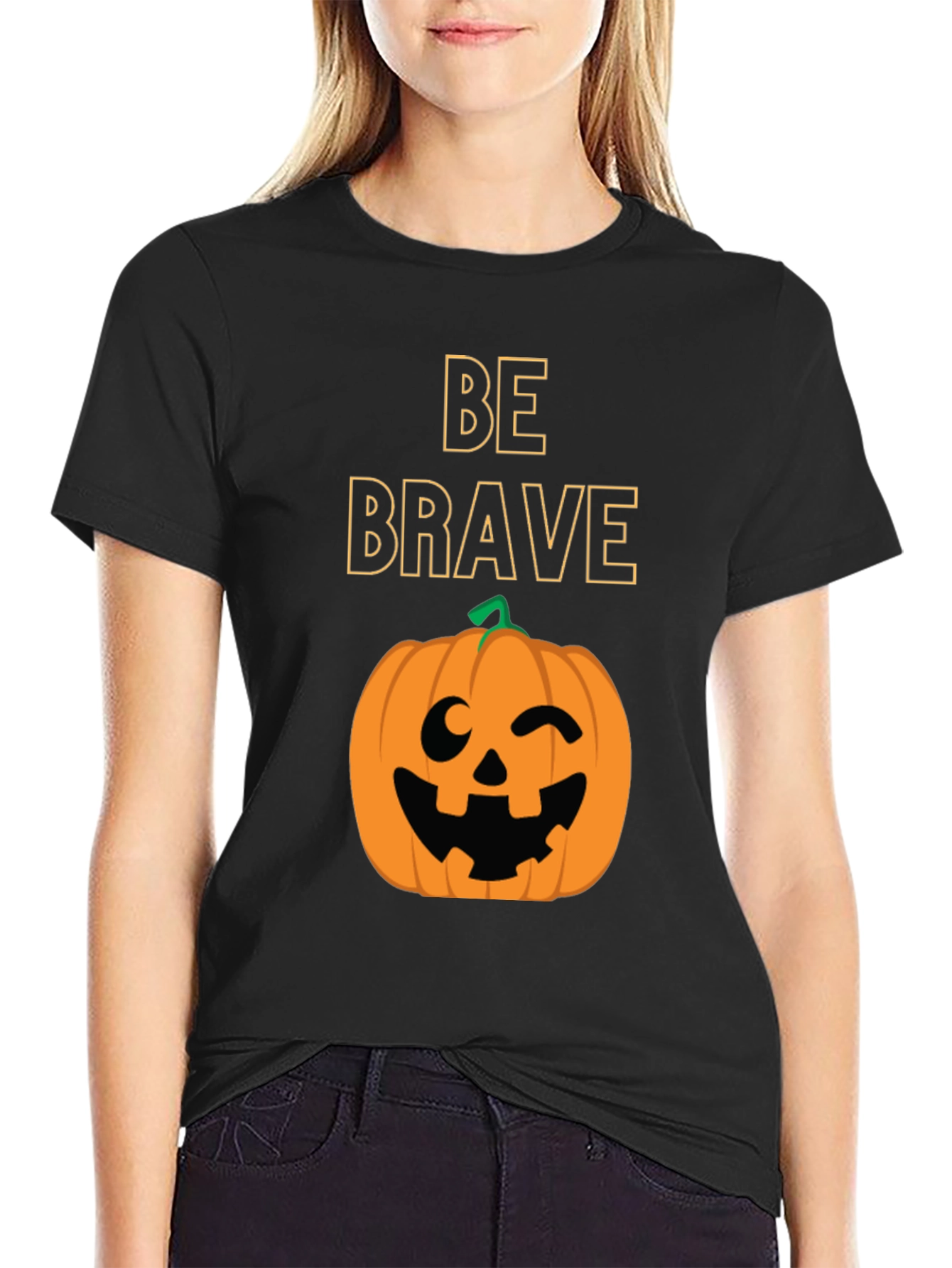 Be Brave Halloween Pumpkin T-Shirt