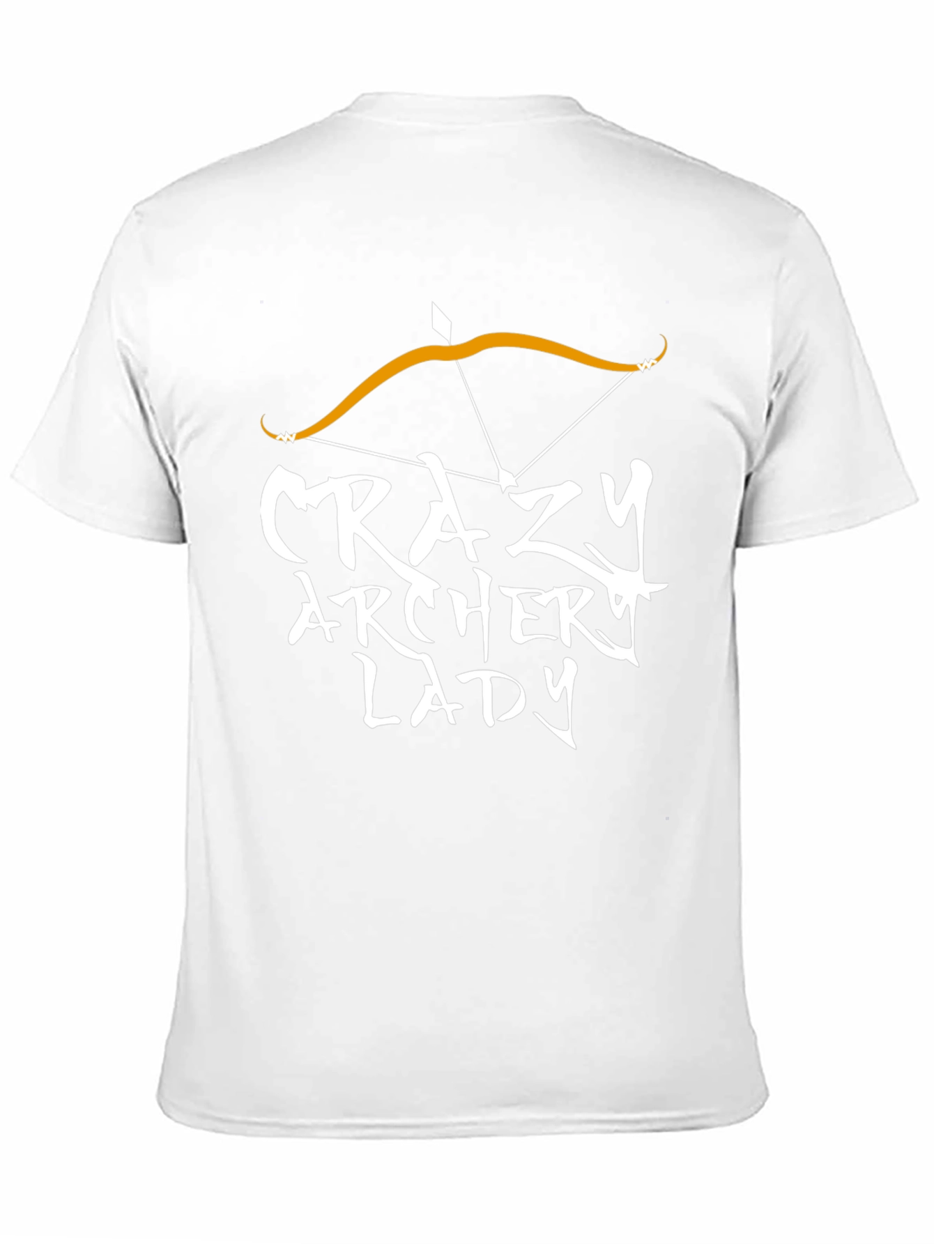 Crazy Archer Lady T-Shirt - Archery Bow Design