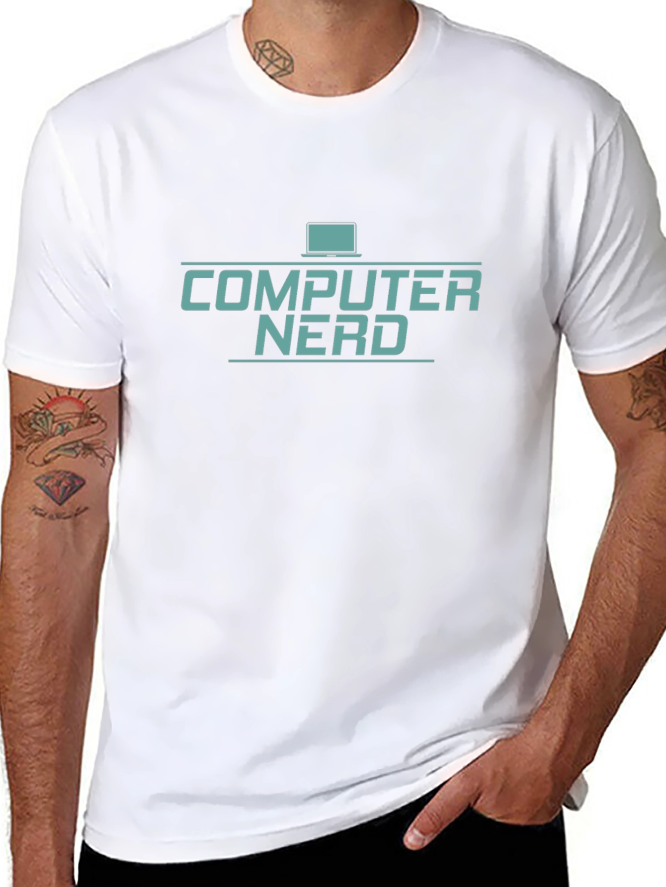 Computer Nerd Graphic T-Shirt