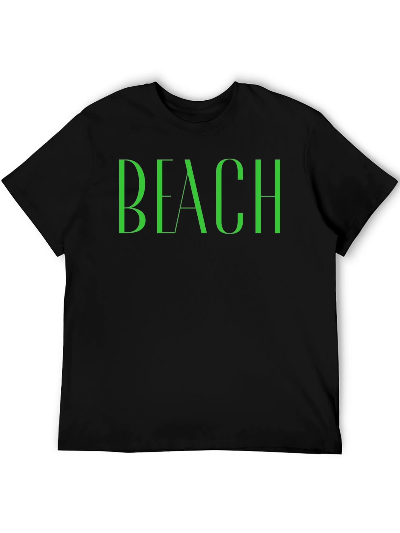 Black Beach Graphic Tee - Stylish Summer Vibes