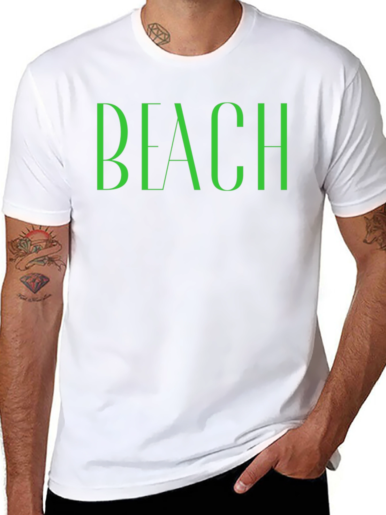 Black Beach Graphic Tee - Stylish Summer Vibes